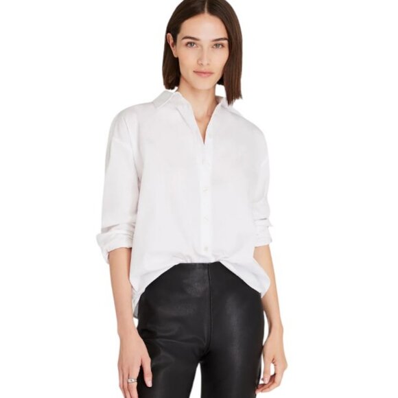 Club Monaco white classic button down shirt size L - Picture 1 of 8